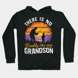 There Is No Buddy Like My Grandson Matching Grandpa Hoodie